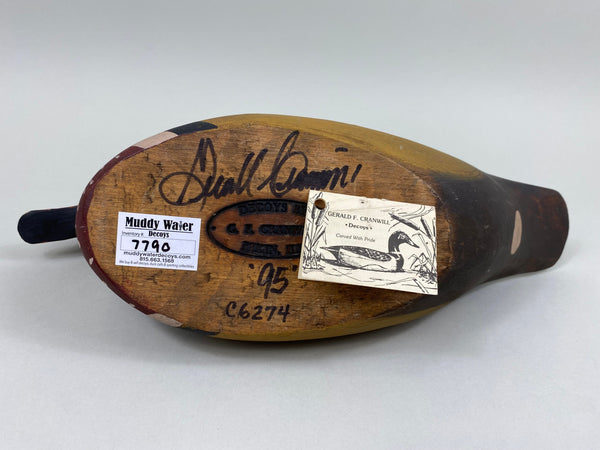 Gerald Cranwill Wood Duck, Branded, Signed, Tagged (#7790)