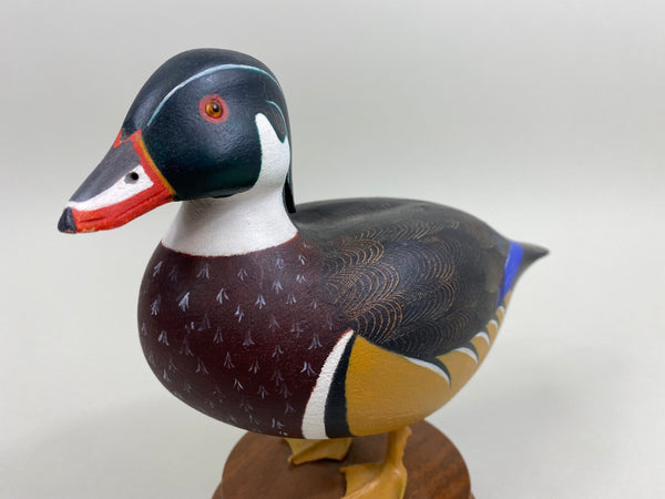 Ken Weeks Standing 2/3 Size Wood Duck Drake (#7794)