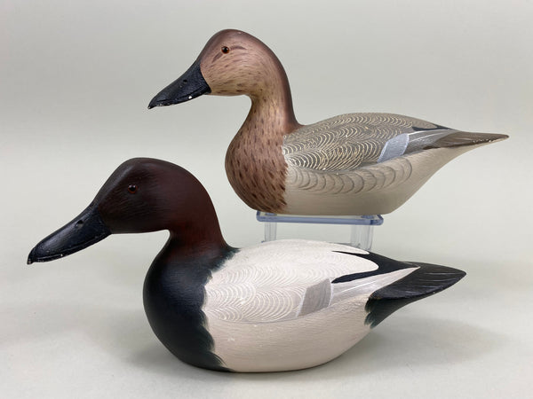 Kenny Weeks Pair of Third Size Canvasbacks (#7800)