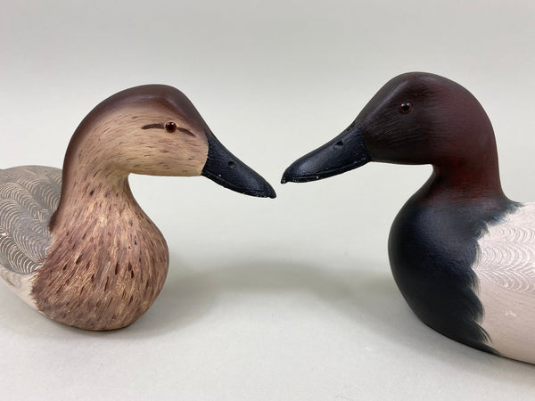 Kenny Weeks Pair of Third Size Canvasbacks (#7800)