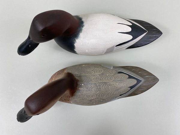 Kenny Weeks Pair of Third Size Canvasbacks (#7800)