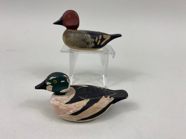 Pair of Gerald Tremblay Miniature Goldeneyes (#7826)