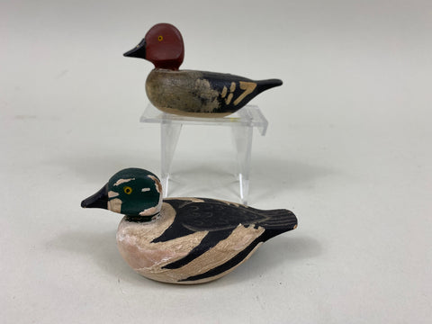 Pair of Gerald Tremblay Miniature Goldeneyes (#7826)