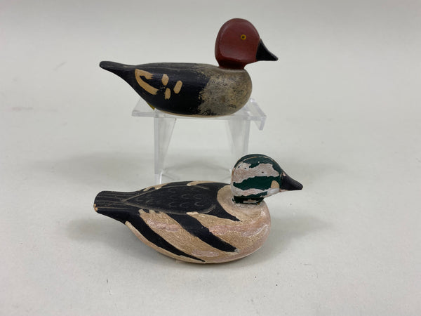 Pair of Gerald Tremblay Miniature Goldeneyes (#7826)