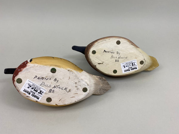 Bud Hinck Pair of Half Size Wood Ducks (#7859)