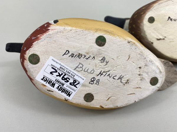 Bud Hinck Pair of Half Size Wood Ducks (#7859)
