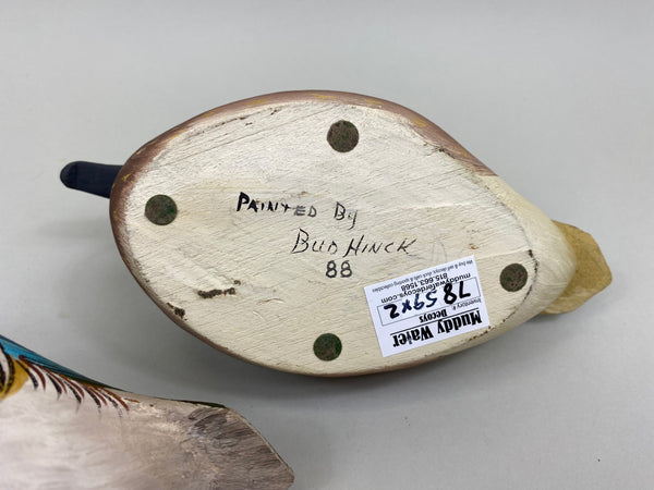 Bud Hinck Pair of Half Size Wood Ducks (#7859)