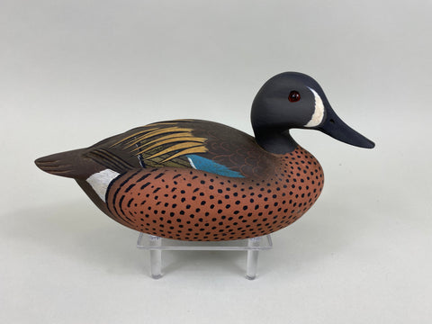 Ken Harris Blue Wing Teal Drake Original Paint (#7869)