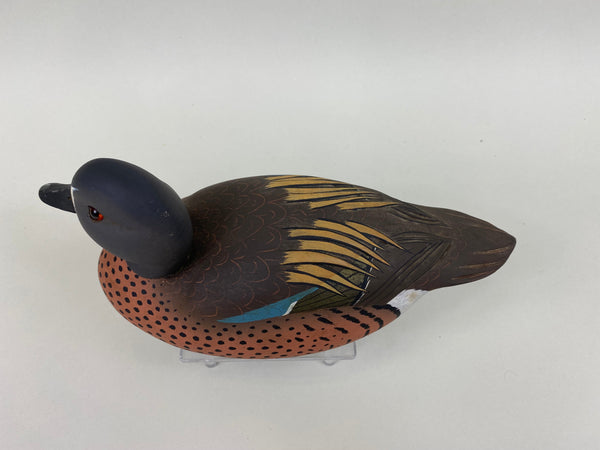Ken Harris Blue Wing Teal Drake Original Paint (#7869)