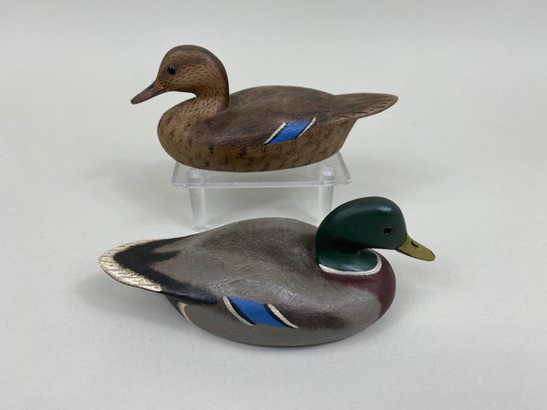 Walter Ruppel Pair of Quarter Size Mallards (#7898)