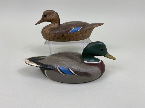 Walter Ruppel Pair of Quarter Size Mallards (#7898)