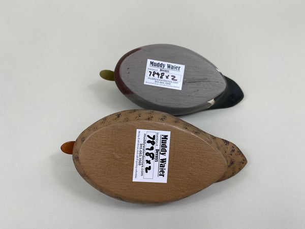 Walter Ruppel Pair of Quarter Size Mallards (#7898)