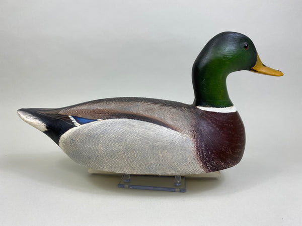 Torry Ward Mallard Drake Hunting Decoy, Branded, Signed (#7906)