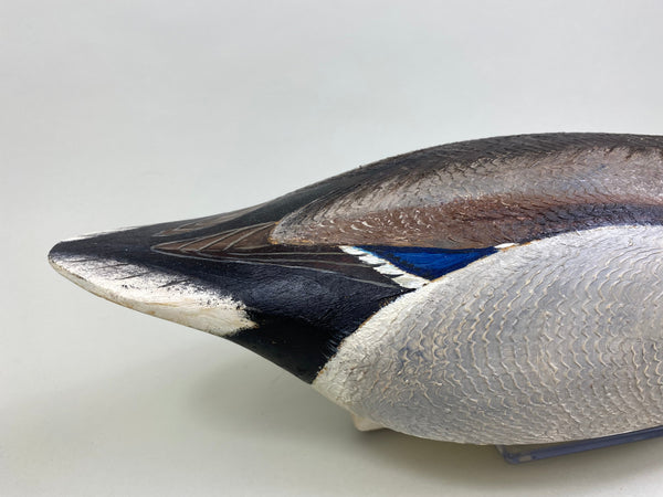 Torry Ward Mallard Drake Hunting Decoy, Branded, Signed (#7906)