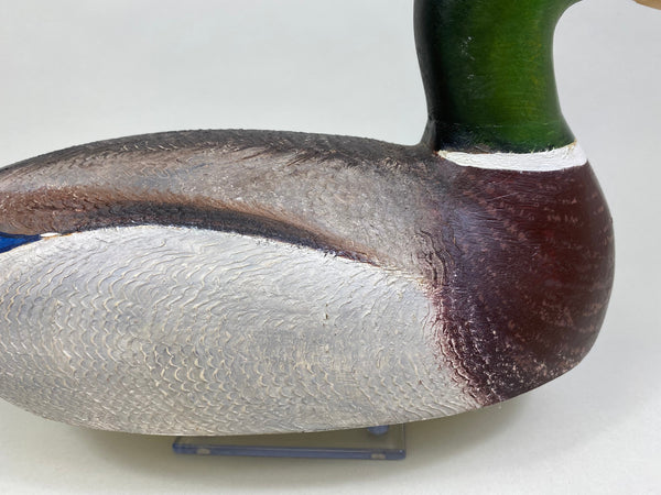 Torry Ward Mallard Drake Hunting Decoy, Branded, Signed (#7906)