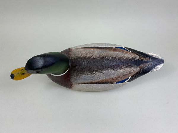Torry Ward Mallard Drake Hunting Decoy, Branded, Signed (#7906)