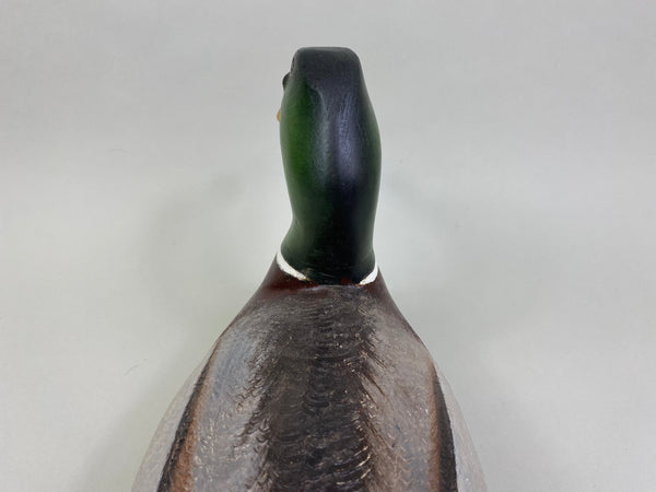 Torry Ward Mallard Drake Hunting Decoy, Branded, Signed (#7906)