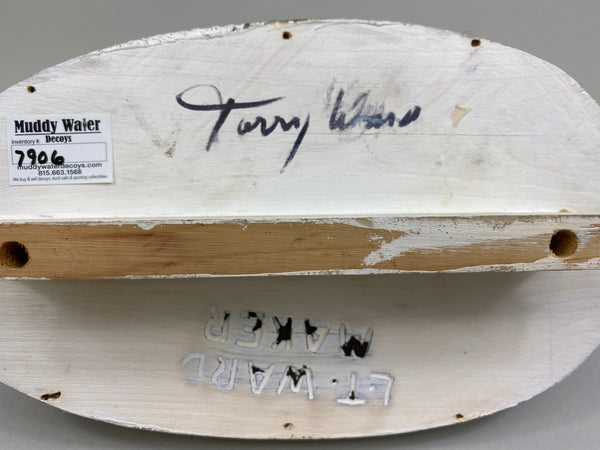 Torry Ward Mallard Drake Hunting Decoy, Branded, Signed (#7906)