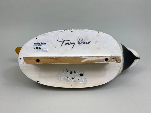 Torry Ward Mallard Drake Hunting Decoy, Branded, Signed (#7906)