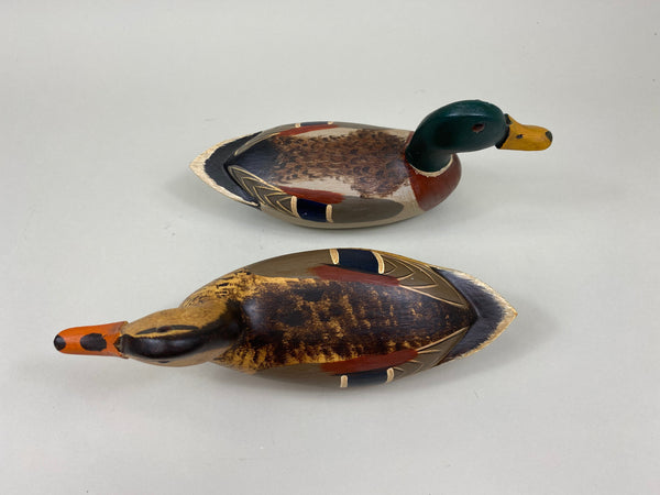 Jim Slack Hy Hotze Style Mallards Pair Half Size (#7984)