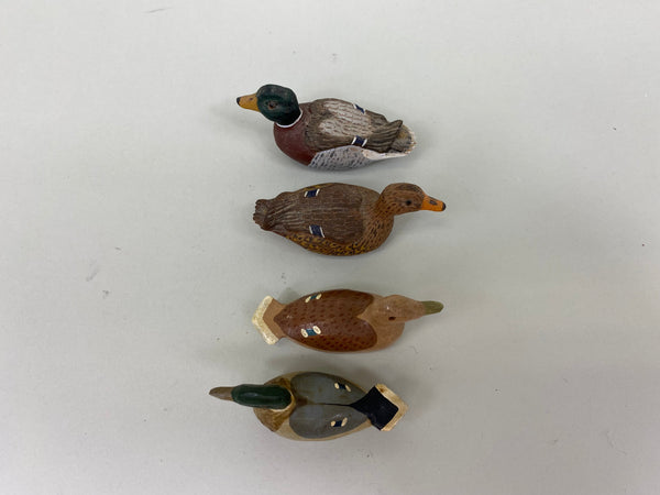 Lot of 4 Miniature Mallards- 2 pairs (#7999)