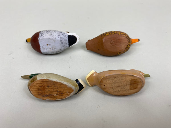 Lot of 4 Miniature Mallards- 2 pairs (#7999)
