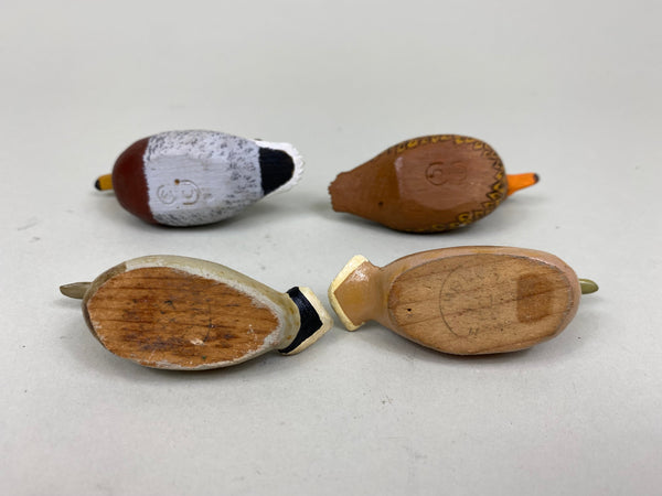 Lot of 4 Miniature Mallards- 2 pairs (#7999)
