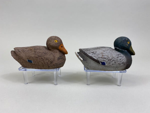 Salesman Sample Pair of Carry Lite Paper Mache Mallards (#8119)