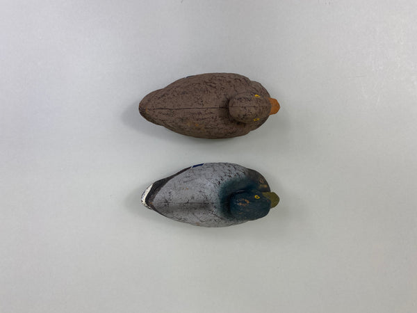 Salesman Sample Pair of Carry Lite Paper Mache Mallards (#8119)