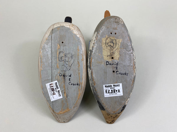 David Crooks Pair of Green Wing Teal (#8238)