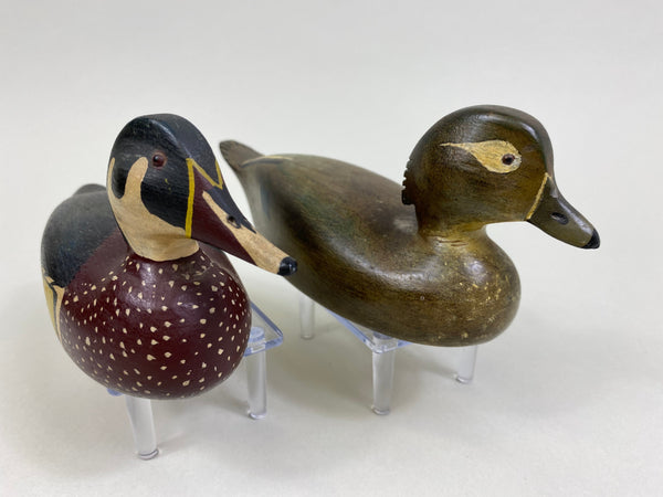 Menin Brabaw Pair of Half Size Wood Ducks (#8298)