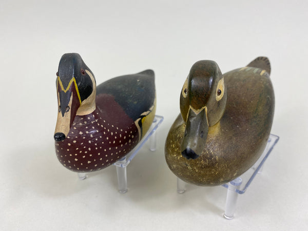 Menin Brabaw Pair of Half Size Wood Ducks (#8298)