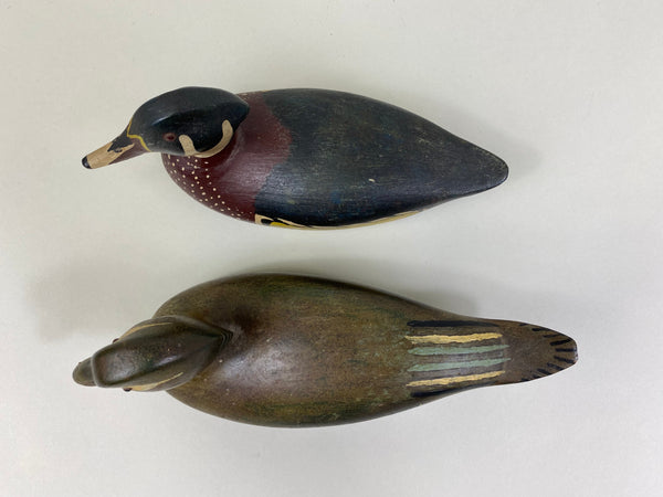 Menin Brabaw Pair of Half Size Wood Ducks (#8298)