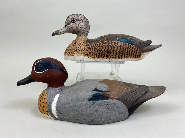 Frank Collins Pair of Green Wing Teal (#8353)
