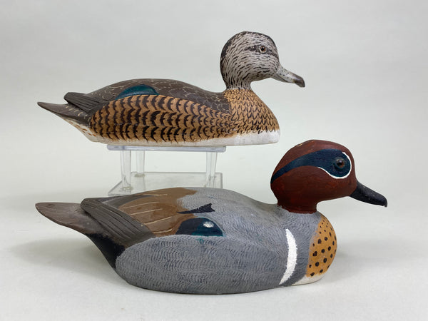 Frank Collins Pair of Green Wing Teal (#8353)