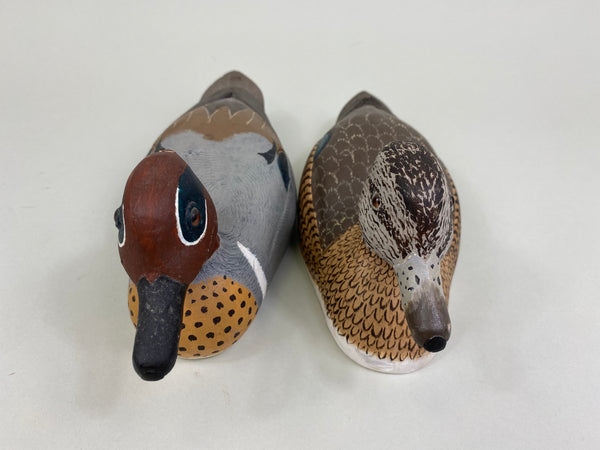 Frank Collins Pair of Green Wing Teal (#8353)