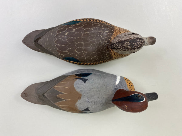 Frank Collins Pair of Green Wing Teal (#8353)