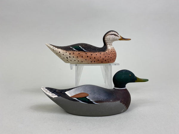 Ray Schalk Miniature Pair of Mason Style Mallards (#8372)