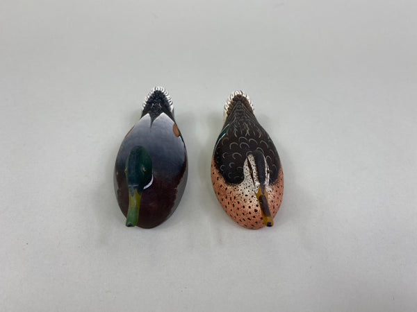 Ray Schalk Miniature Pair of Mason Style Mallards (#8372)