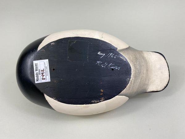 Robert Kerr Snuggle-Head, Sleepy-Eye Bluebill Drake (#8492)