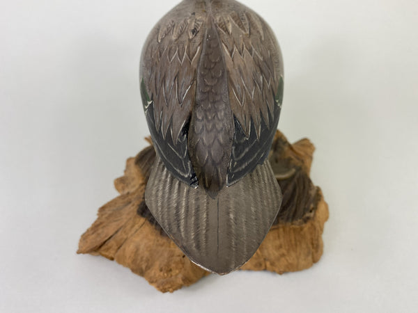 L. E. Nickerson Standing Full Body Green-Wing Teal Drake (#8566)