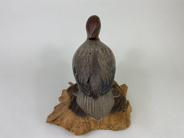 L. E. Nickerson Standing Full Body Green-Wing Teal Drake (#8566)