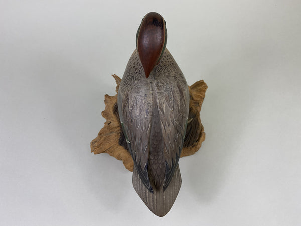 L. E. Nickerson Standing Full Body Green-Wing Teal Drake (#8566)