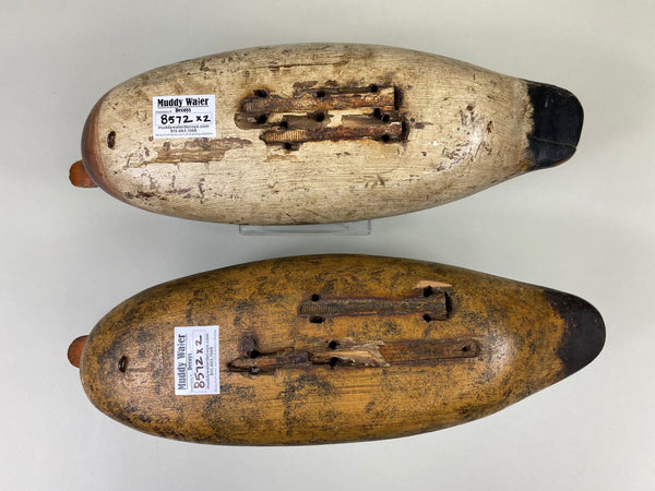 Mason Painted Eye Pair of Mallards, Original Paint (#8572)