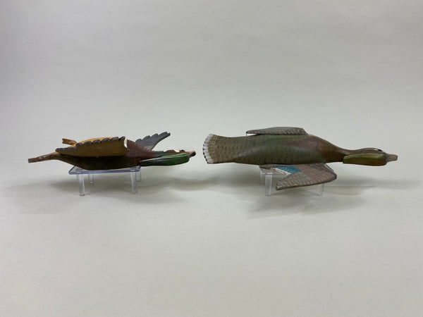 W. L. Gable Pair of Wall Mount Flying Wood Ducks (#8617)