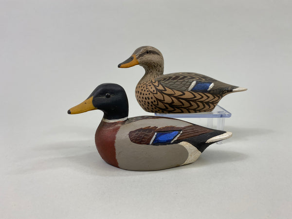 J. C. West Pair of Miniature Mallards (#8621)