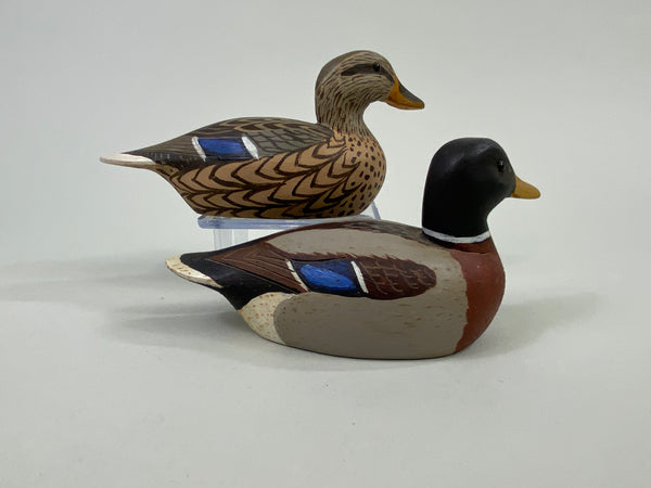 J. C. West Pair of Miniature Mallards (#8621)