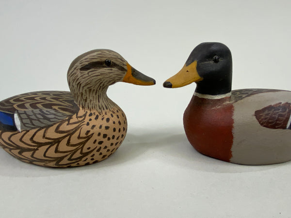 J. C. West Pair of Miniature Mallards (#8621)