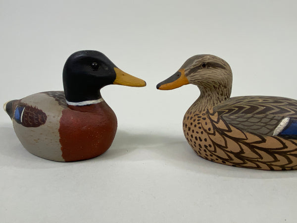 J. C. West Pair of Miniature Mallards (#8621)