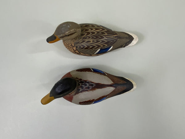 J. C. West Pair of Miniature Mallards (#8621)